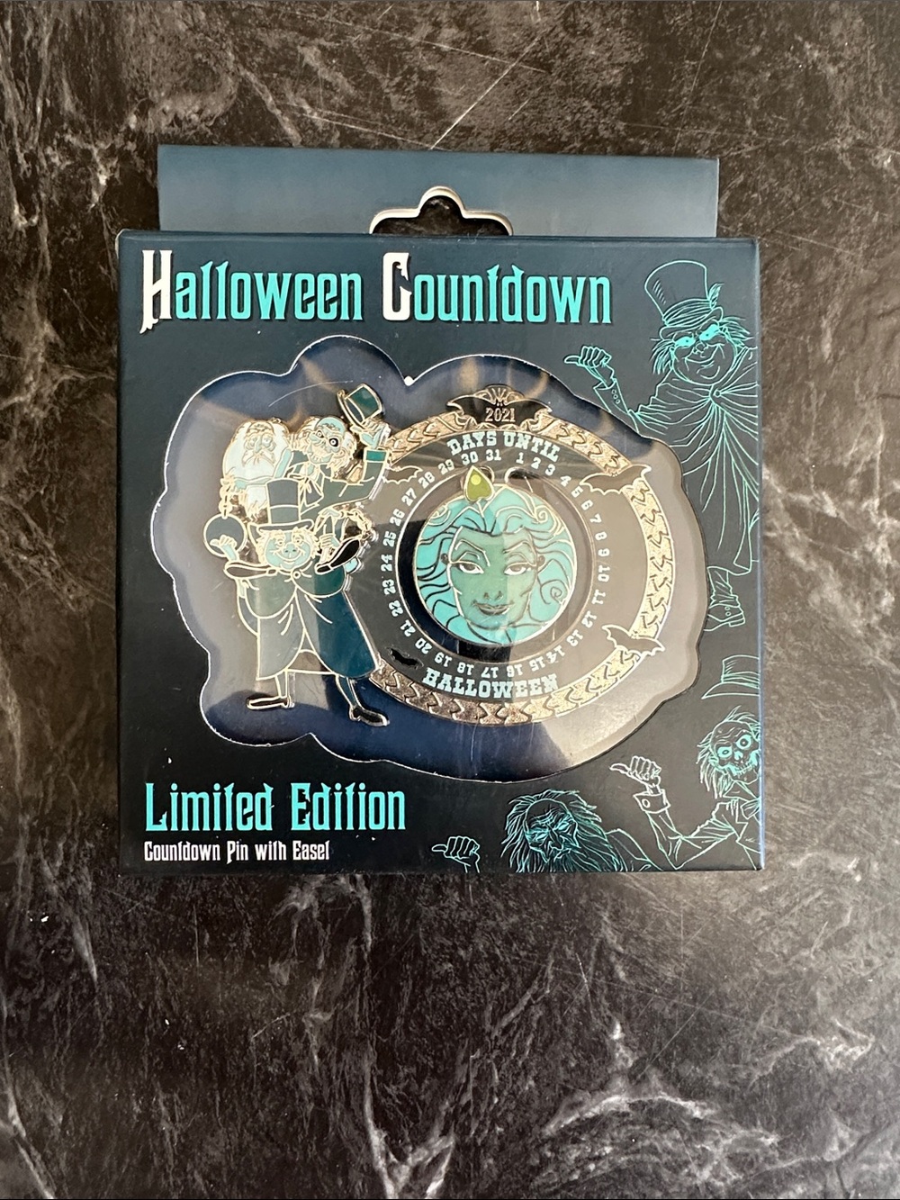 Disney Limited Edition Haunted Mansion Halloween Countdown Pin